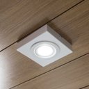 Ver imagem 2 de Spot Luminária Slim Sobrepor Teto Beiral Alumínio Led 7w Branco Frio Externo St3250 - Branco