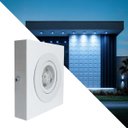 Ver mais imagens de Spot Luminária Slim Sobrepor Teto Beiral Alumínio Led 7w Branco Frio Externo St3250 - Branco