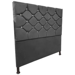 Cabeceira de Cama Box Queen Estofada Kasia - Cinza - 1