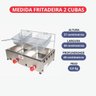 Fritadeira Inox À Gás Baixa Pressão 2 Cubas - Cefaz - 3