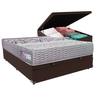 Cama Box Coala Casal Marrom Suede Toraflex 54x138x188 - 1