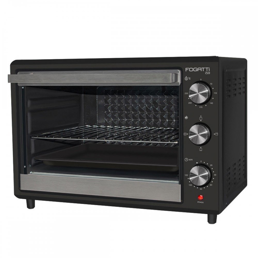 Mundo Moob  Forno Elétrico 60 Litros Moob Com Espeto Giratório e Luz  Interna 110V