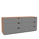 Ver imagem 4 de Cômoda Organizadora 150cm com 6 Gavetas 240821 Linha Porto Politorno
