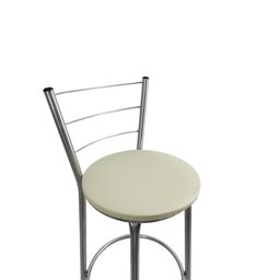 Kit 4 Banquetas Alta Prata Cozinha Gourmet Americana Balcão:bege - 3