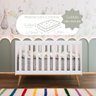 Quarto de Bebê Berço 3 em 1 Retrô Ludmila Cômoda com Fraldário Gran Lorena Branco Carolina Baby - 5