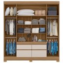 Ver imagem 2 de Guarda-Roupa Casal 4 Portas 4 Gavetas Bilbao 
