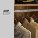 Ver mais imagens de Guarda-Roupa Casal 4 Portas 4 Gavetas Bilbao Marrom/Amendola/Off White