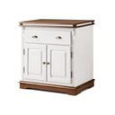 Ver imagem 1 de Balcão Buffet 2 Portas 1 Gavetas Manchester 2000 Linz Móveis - Branco/Imbuia