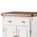 Ver imagem 2 de Balcão Buffet 2 Portas 1 Gavetas Manchester 2000 Linz Móveis - Branco/Imbuia
