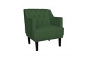 Ver imagem 2 de Kit 2 Poltronas Decorativa Alice Suede Verde Pés Madeira Mz Decor