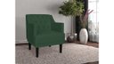 Ver imagem 4 de Kit 2 Poltronas Decorativa Alice Suede Verde Pés Madeira Mz Decor