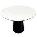 Ver imagem 6 de Mesa de Jantar Linha Nature 4 Lugares Redonda MDF Off White com Preto Fosco Dalla Costa Móveis