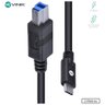 Cabo Usb Tipo C X Usb B para Impressora V3.2 Gen1 5gbps 2 Metros - C32ubm-2 - 4