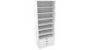 Ver imagem 3 de Armário Misto M67 Closet Gaveta Prateleira Loja Closet Vetorial Móveis