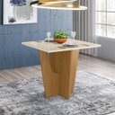 Ver imagem 1 de Mesa de Jantar com Tampo de Vidro 90cm Vértice Móveis