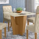 Ver imagem 4 de Mesa de Jantar com Tampo de Vidro 90cm Vértice Móveis