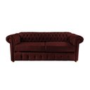 Ver imagem 1 de Sofá Chesterfield Luiz Xv 1,80m - Couro Eco Bordo / Recepção, Moveis, Sala, Decoração
