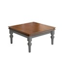 Ver imagem 1 de Mesa de Centro Manchester 2039 Linz Móveis - Cinza/imbuia Glazer
