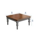 Ver imagem 3 de Mesa de Centro Manchester 2039 Linz Móveis - Cinza/imbuia Glazer