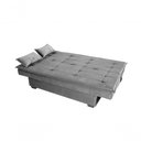Ver imagem 3 de Sofá Cama Casal Reclinável Esmeralda - Cinza Light
