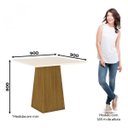 Ver imagem 2 de Mesa de Jantar 90cm Dora Branco/Nature/Off White