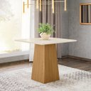 Ver imagem 1 de Mesa de Jantar 90cm Dora Branco/Nature/Off White