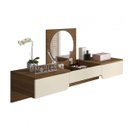 Ver imagem 2 de Escrivaninha Penteadeira Suspensa com Espelho 2 Gavetas Nubia Belaflex