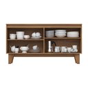 Ver imagem 3 de Buffet Aparador 4 Portas 150cm em MDP com Portas em MDF Nature Off White Branco