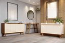 Ver imagem 5 de Buffet Aparador 4 Portas 150cm em MDP com Portas em MDF Nature Off White Branco