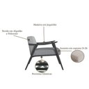 Ver imagem 5 de Kit 2 Poltronas Decorativas Madeira Maciça Jequitibá Assento com Persintas Elásticas Ravena