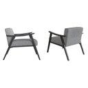 Ver imagem 2 de Kit 2 Poltronas Decorativas Madeira Maciça Jequitibá Assento com Persintas Elásticas Ravena