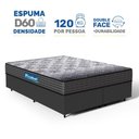 Ver imagem 3 de Cama Box com Colchão de Espuma D60 Double Face Guarda Costas Comfort Force Probel Queen 158cm