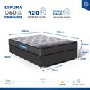 Ver imagem 4 de Cama Box com Colchão de Espuma D60 Double Face Guarda Costas Comfort Force Probel Queen 158cm