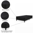 Ver imagem 4 de Base Box Solteiro Preto