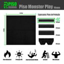 Ver imagem 3 de Piso de Borracha Monster Play 16mm - 1,00x1,00m - Cinza Oneplay