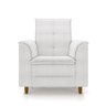 Poltrona do Papai/vovô/mamãe Sala de Estar Kate Pés Palito Bouclê Off White - New Belle Kate Dia Das - 7