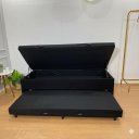 Ver imagem 3 de Cama Box Baú Solteiro com Auxiliar (Bicama) + Colchão Solteiro Espuma D20 12cm | Kit Completo com Ca