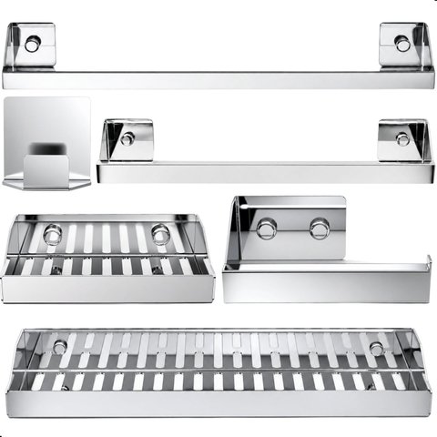 Kit de Acessórios para Banheiro Inox 6 Pçs F.Master Slim Df