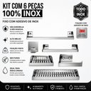 Ver imagem 7 de Kit de Acessórios para Banheiro Inox 6 Pçs F.Master Slim Df