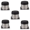 Ver imagem 1 de 5peças - Pé para Móveis Redondo Aço Inox 5cm Regulável