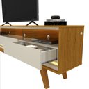 Ver imagem 6 de Painel e Rack Ripado com LED Nobre 230 Naturale Off White - Gelius