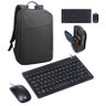 KIT MINI TECLADO CHOCOLATE E MOUSE CORP FLAT/1200DPI (com Fio) + MOCHILA LENOVO CASUAL B210 Até 15.6 - 1