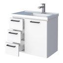 Ver imagem 3 de Conjunto Gabinete Ame para Banheiro com Toucador e Espelheira com Prateleiras para Objetos Lavatório