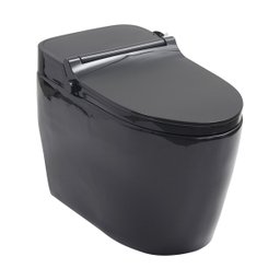 Vaso Sanitário Monobloco Caixa Acoplada Privada Bidê Celestita Pingoo.casa - Preto - 1