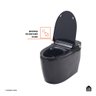Vaso Sanitário Monobloco Caixa Acoplada Privada Bidê Celestita Pingoo.casa - Preto - 6