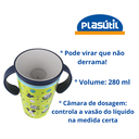 Ver imagem 3 de Copo Magic Transição Treinamento Antivazamento Mickey Azul Não Vaza Plasútil