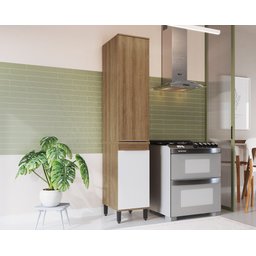 Paneleiro Novo de 40cm 2 Portas Paola Branca Móveis Del Marco Delmarco Móveis - 1 Paneleiro Novo de 40cm 2 Portas Paola Branca Móveis Del Marco Delmarco Móveis - 1