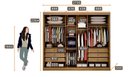 Ver imagem 4 de Guarda Roupa Casal com Espelho 3 Portas 6 Gavetas - Logan-cumaru - Móveis Novo Horizonte