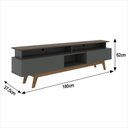 Ver imagem 6 de Rack com Painel Ripado para Tv até 70 Polegadas 2 Gavetas Grécia 180cm