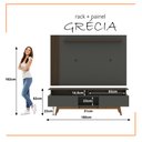 Ver imagem 2 de Rack com Painel Ripado para Tv até 70 Polegadas 2 Gavetas Grécia 180cm